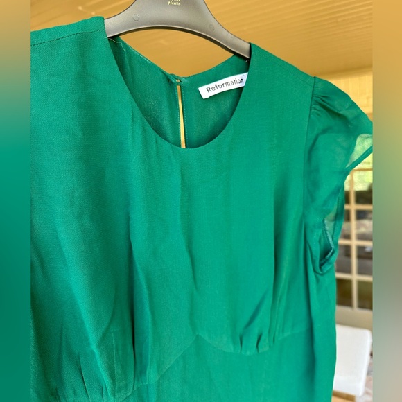 Reformation Gabin Dress size 8 green - Picture 7 of 7